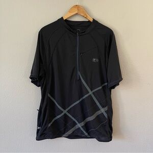 Zoic Mens Black/Gray Geometric Cycle Shirt Size XL